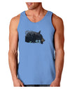 Laying Black Bear Cutout Loose Tank Top-Loose Tank Top-TooLoud-CarolinaBlue-Small-Davson Sales