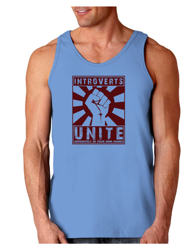 Introverts Unite Funny Loose Tank Top by TooLoud-TooLoud-CarolinaBlue-Small-Davson Sales