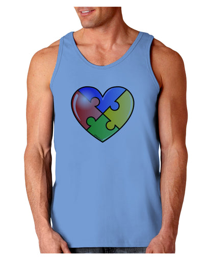 Big Puzzle Heart - Autism Awareness Loose Tank Top by TooLoud-Loose Tank Top-TooLoud-CarolinaBlue-Small-Davson Sales