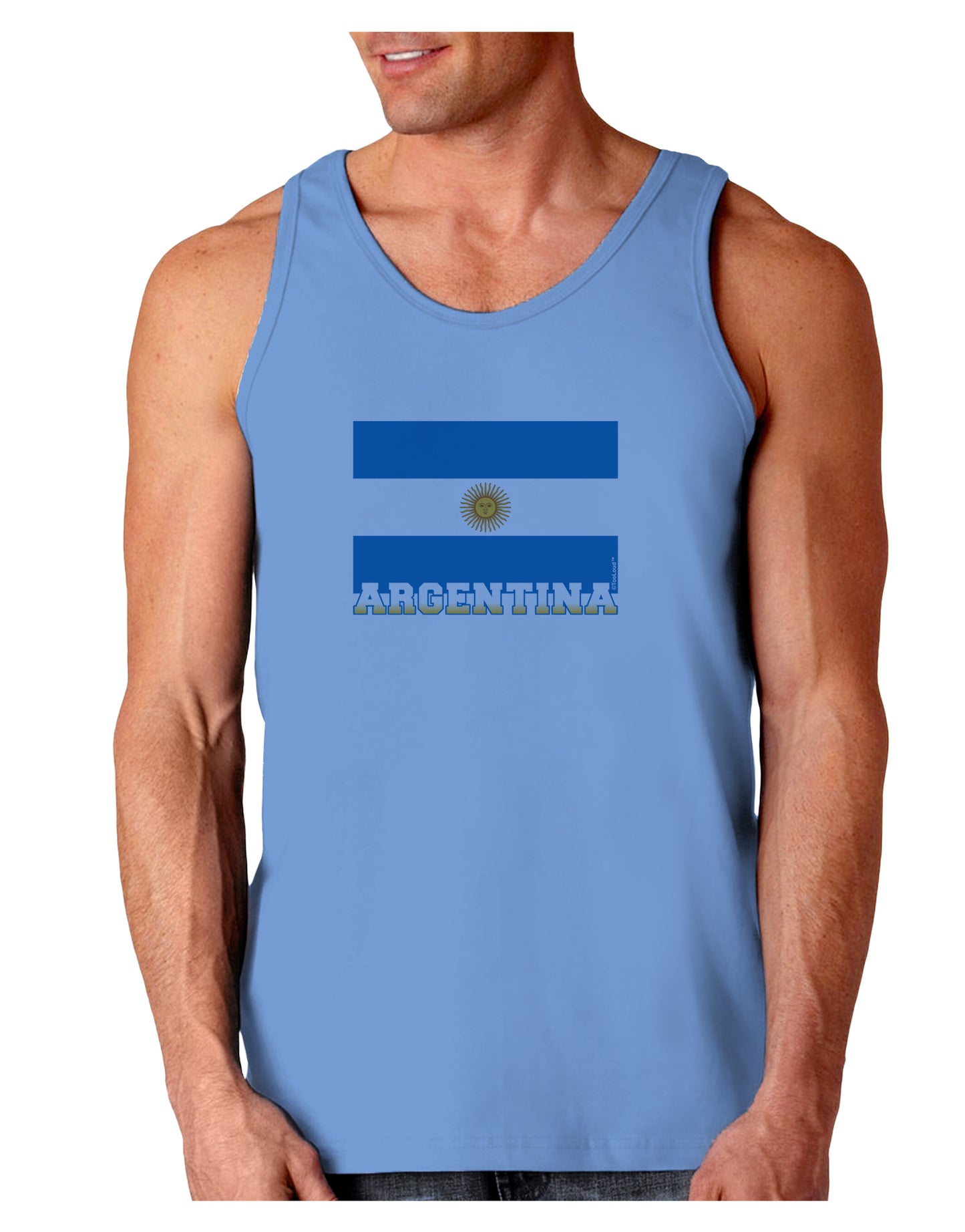 Argentina Flag Loose Tank Top-Loose Tank Top-TooLoud-CarolinaBlue-Small-Davson Sales