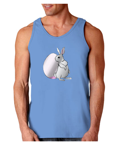 Easter Bunny and Egg Metallic - Silver Loose Tank Top by TooLoud-Loose Tank Top-TooLoud-CarolinaBlue-Small-Davson Sales