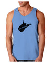 West Virginia - United States Shape Loose Tank Top-Loose Tank Top-TooLoud-CarolinaBlue-Small-Davson Sales