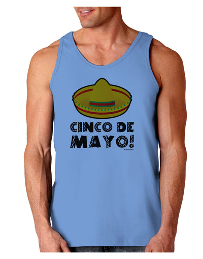 Sombrero Design - Cinco de Mayo Loose Tank Top by TooLoud-Loose Tank Top-TooLoud-CarolinaBlue-Small-Davson Sales