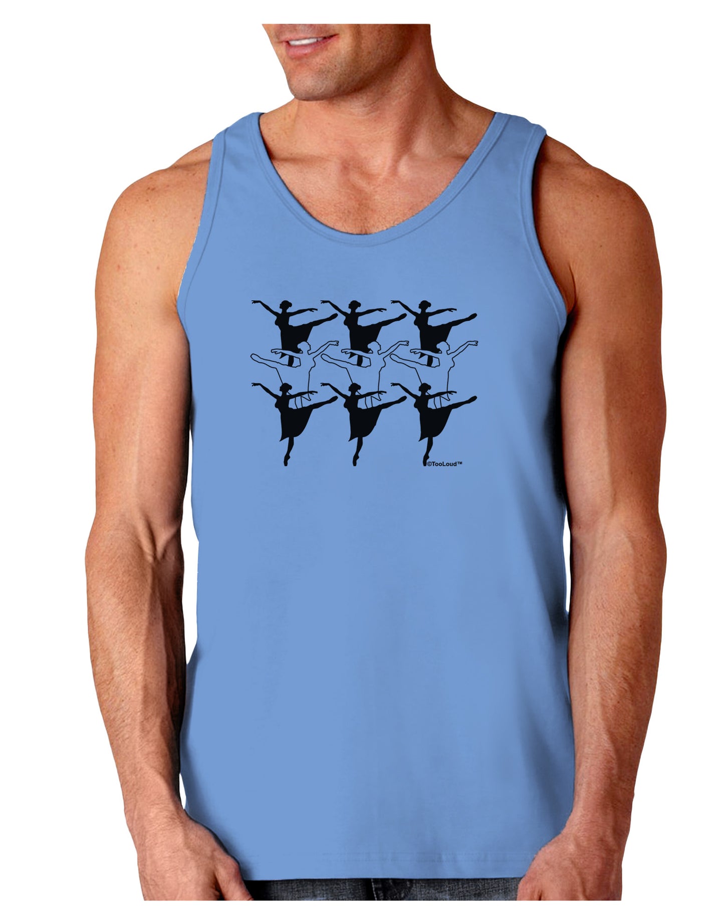 Nine Ladies Dancing Loose Tank Top-Loose Tank Top-TooLoud-CarolinaBlue-Small-Davson Sales