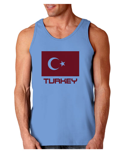 Turkey Flag with Text Loose Tank Top by TooLoud-Loose Tank Top-TooLoud-CarolinaBlue-Small-Davson Sales