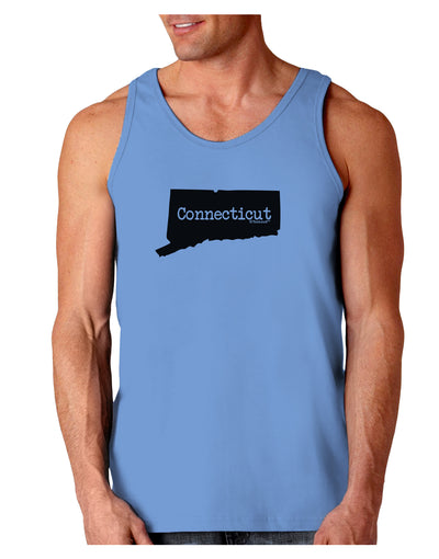 Connecticut - United States Shape Loose Tank Top by TooLoud-Loose Tank Top-TooLoud-CarolinaBlue-Small-Davson Sales