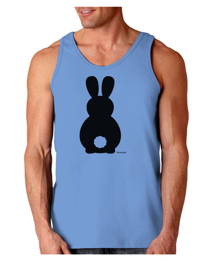 Cute Bunny Silhouette with Tail Loose Tank Top by TooLoud-Loose Tank Top-TooLoud-CarolinaBlue-Small-Davson Sales