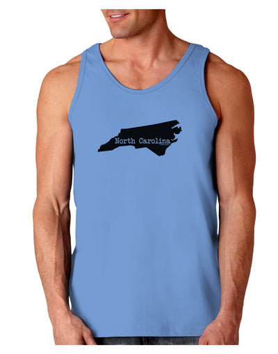 North Carolina - United States Shape Loose Tank Top by TooLoud-Loose Tank Top-TooLoud-CarolinaBlue-Small-Davson Sales