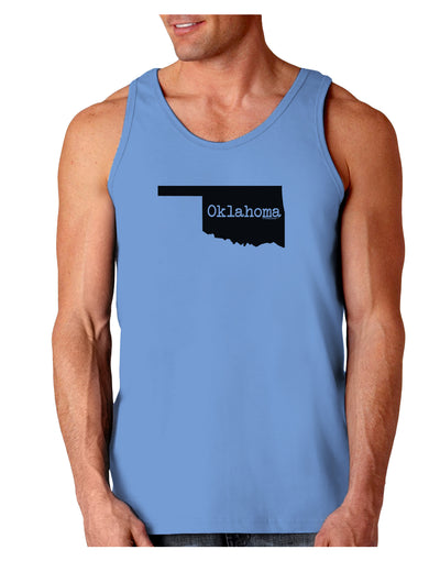 Oklahoma - United States Shape Loose Tank Top by TooLoud-Loose Tank Top-TooLoud-CarolinaBlue-Small-Davson Sales