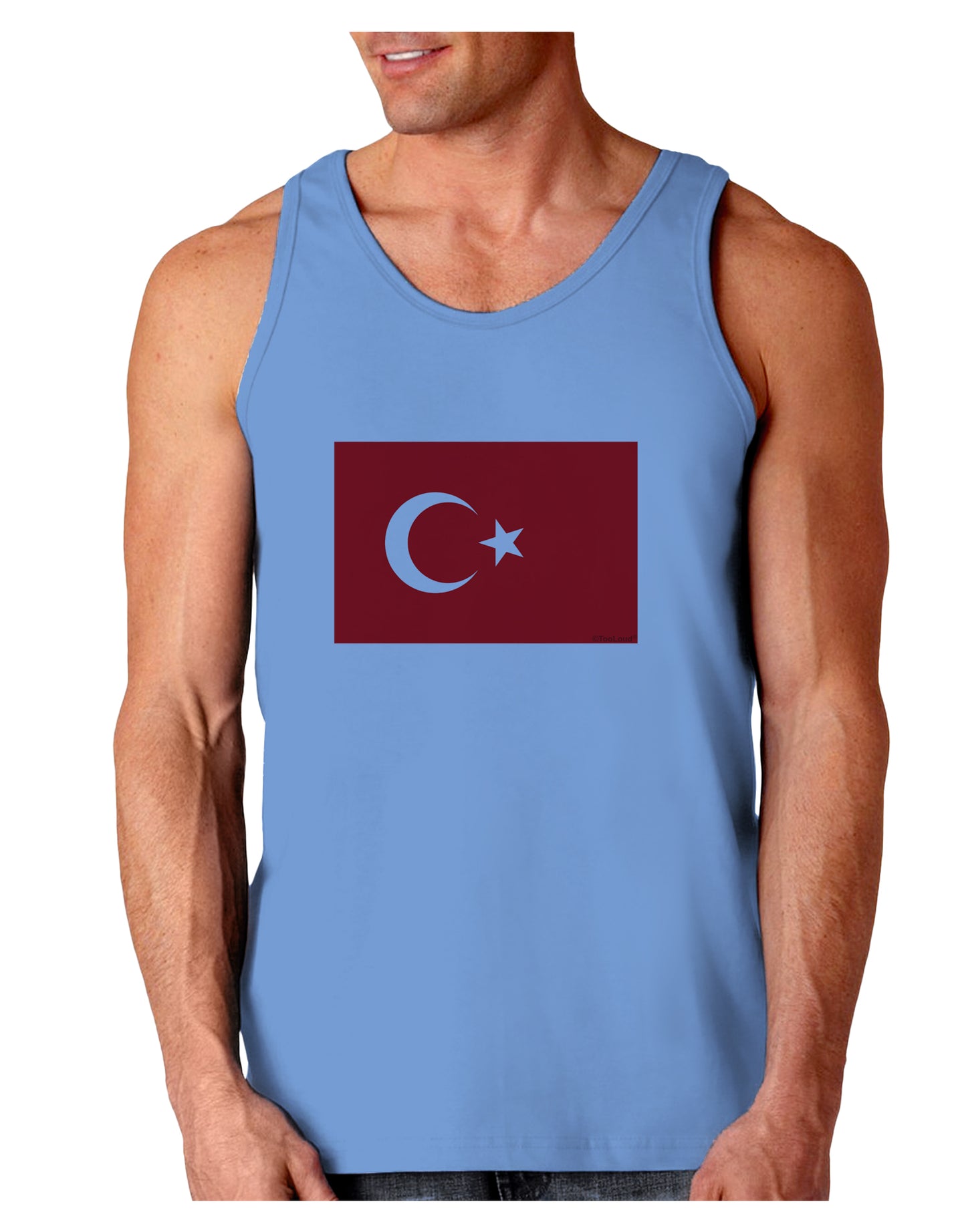 Turkey Flag Loose Tank Top by TooLoud-Loose Tank Top-TooLoud-CarolinaBlue-Small-Davson Sales