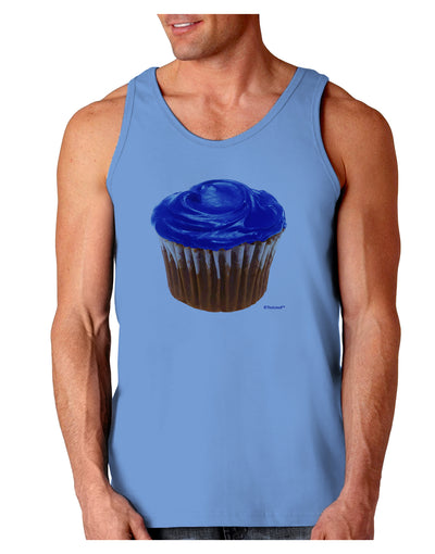 Giant Bright Blue Cupcake Loose Tank Top by TooLoud-Loose Tank Top-TooLoud-CarolinaBlue-Small-Davson Sales