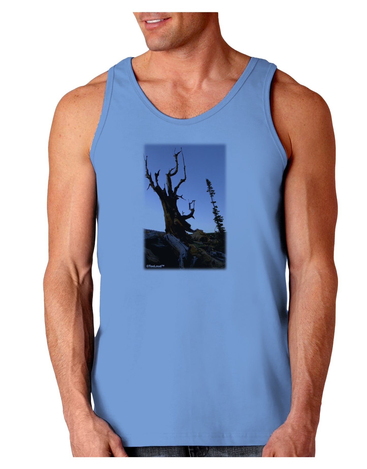 Colorado Mountain Scenery Loose Tank Top-Loose Tank Top-TooLoud-CarolinaBlue-Small-Davson Sales