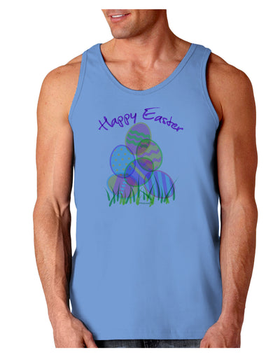 Happy Easter Gel Look Print Loose Tank Top-Loose Tank Top-TooLoud-CarolinaBlue-Small-Davson Sales