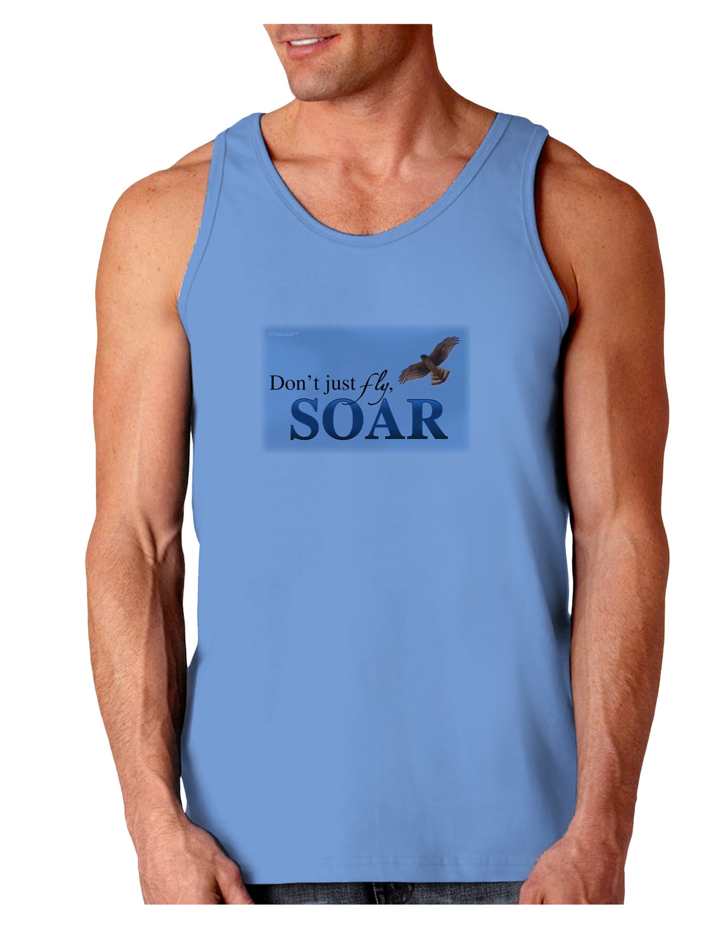 Don't Just Fly SOAR Loose Tank Top-Loose Tank Top-TooLoud-CarolinaBlue-Small-Davson Sales
