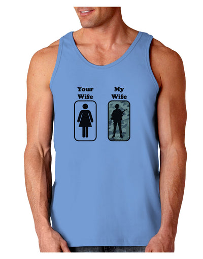 Your Wife My Wife Military Loose Tank Top-Loose Tank Top-TooLoud-CarolinaBlue-Small-Davson Sales