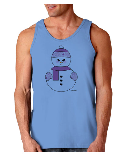 Cute Girl Snowman - Christmas Loose Tank Top by TooLoud-Loose Tank Top-TooLoud-CarolinaBlue-Small-Davson Sales