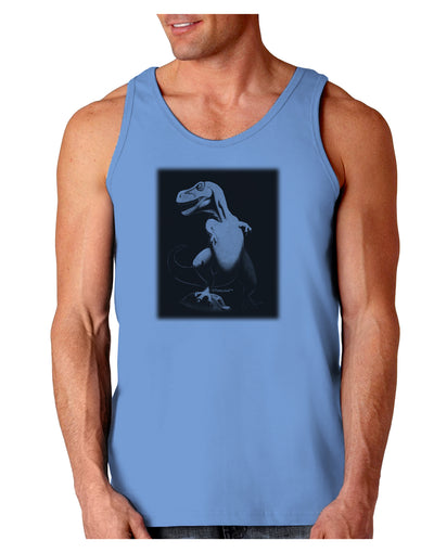 Tyrannosaurus Rex Design - Grayscale Loose Tank Top by TooLoud-Loose Tank Top-TooLoud-CarolinaBlue-Small-Davson Sales