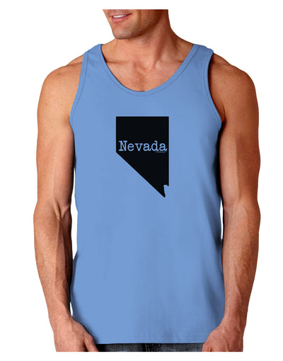 Nevada - United States Shape Loose Tank Top by TooLoud-Loose Tank Top-TooLoud-CarolinaBlue-Small-Davson Sales