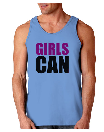 Girls Can Loose Tank Top by TooLoud-Loose Tank Top-TooLoud-CarolinaBlue-Small-Davson Sales