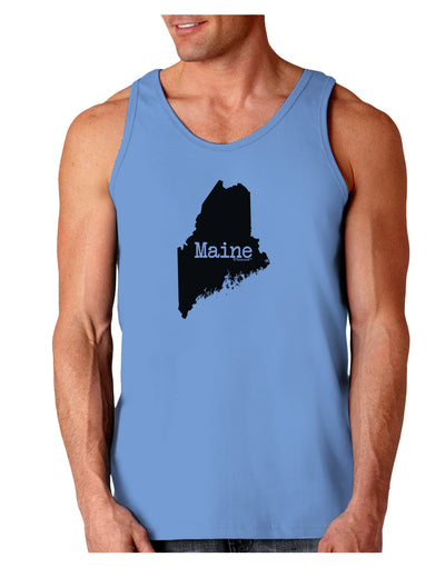 Maine - United States Shape Loose Tank Top by TooLoud-TooLoud-CarolinaBlue-Small-Davson Sales