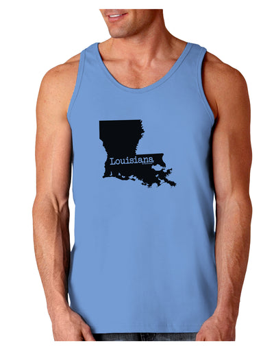 Louisiana - United States Shape Loose Tank Top by TooLoud-Loose Tank Top-TooLoud-CarolinaBlue-Small-Davson Sales