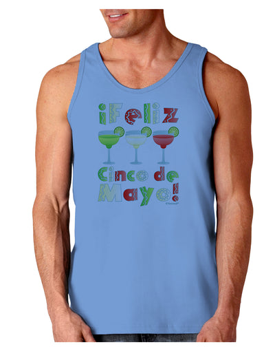 Margaritas - Mexican Flag Colors - Feliz Cinco de Mayo Loose Tank Top by TooLoud-Loose Tank Top-TooLoud-CarolinaBlue-Small-Davson Sales