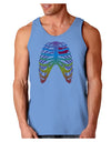 Rainbow Skeleton Ribcage with Heart Loose Tank Top-Loose Tank Top-TooLoud-CarolinaBlue-Small-Davson Sales