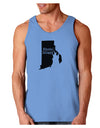 Rhode Island - United States Shape Loose Tank Top by TooLoud-Loose Tank Top-TooLoud-CarolinaBlue-Small-Davson Sales