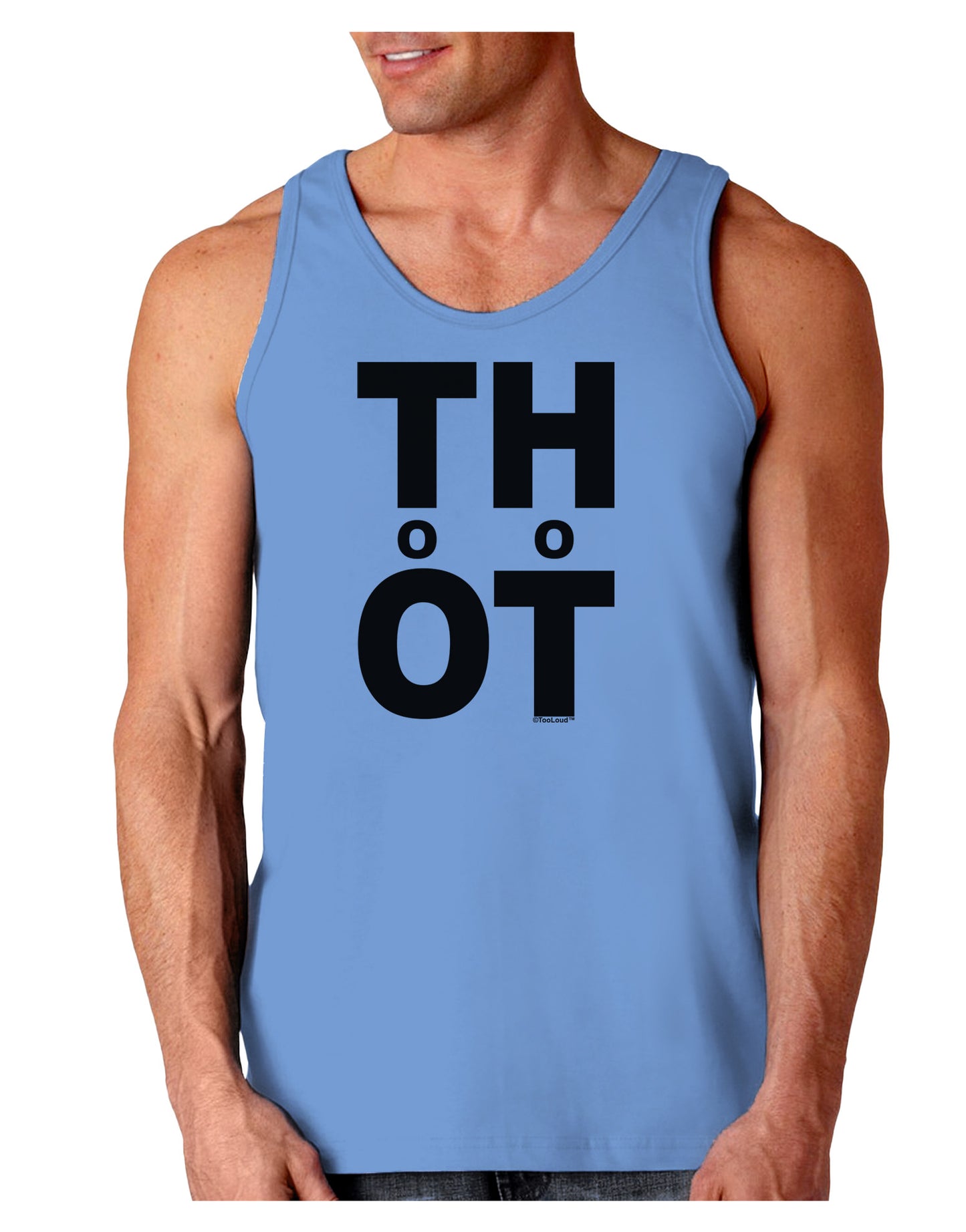 THOT Too Hot Loose Tank Top-Loose Tank Top-TooLoud-CarolinaBlue-Small-Davson Sales