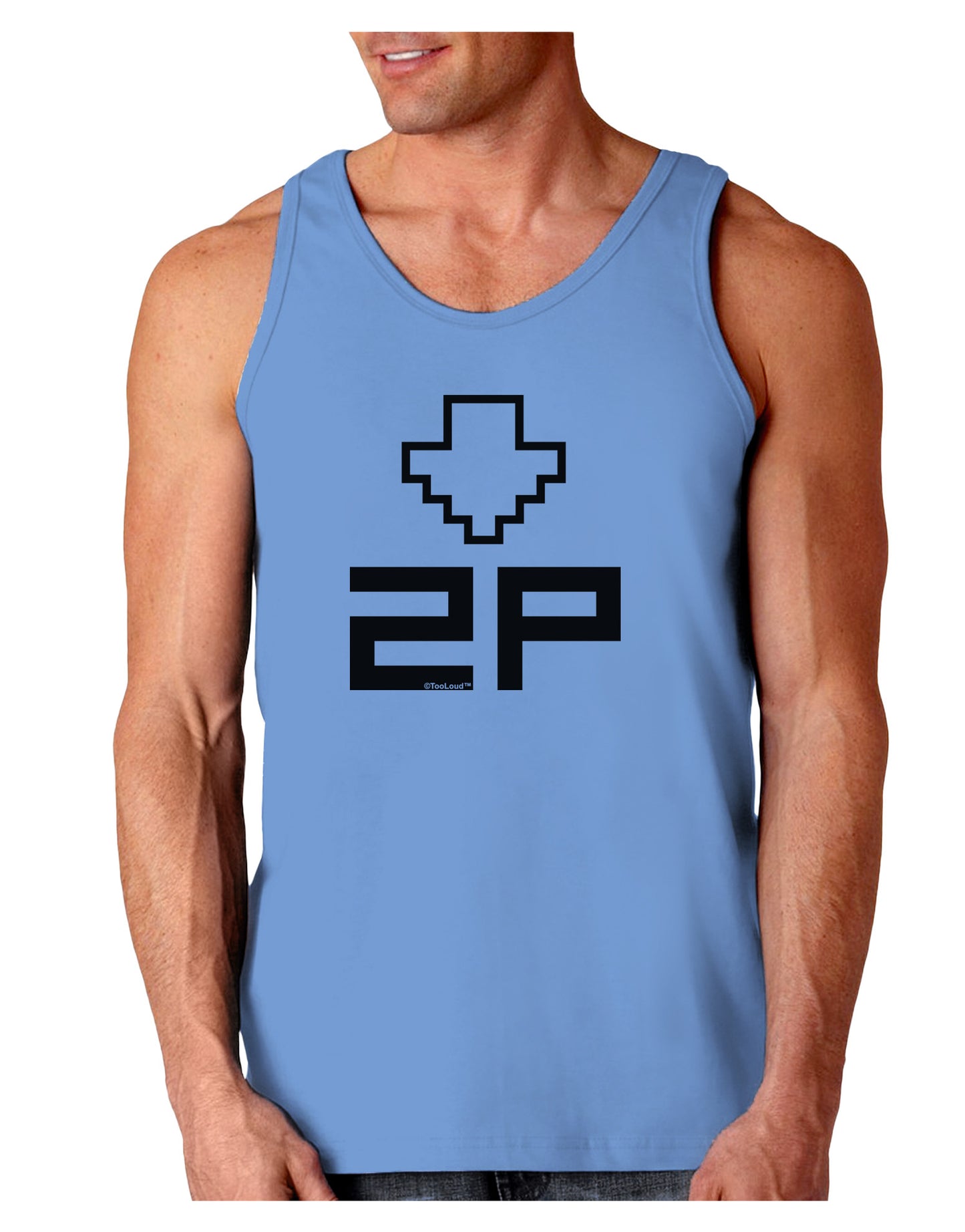 Player Two Selection Icon Loose Tank Top-Loose Tank Top-TooLoud-CarolinaBlue-Small-Davson Sales