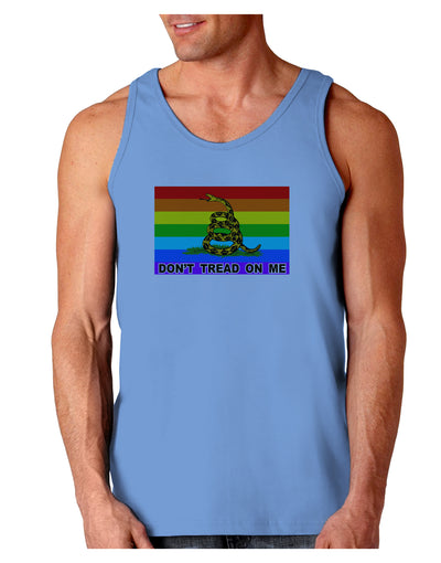 LGBT Rainbow Gadsden Flag Freedom Loose Tank Top-Loose Tank Top-TooLoud-CarolinaBlue-Small-Davson Sales