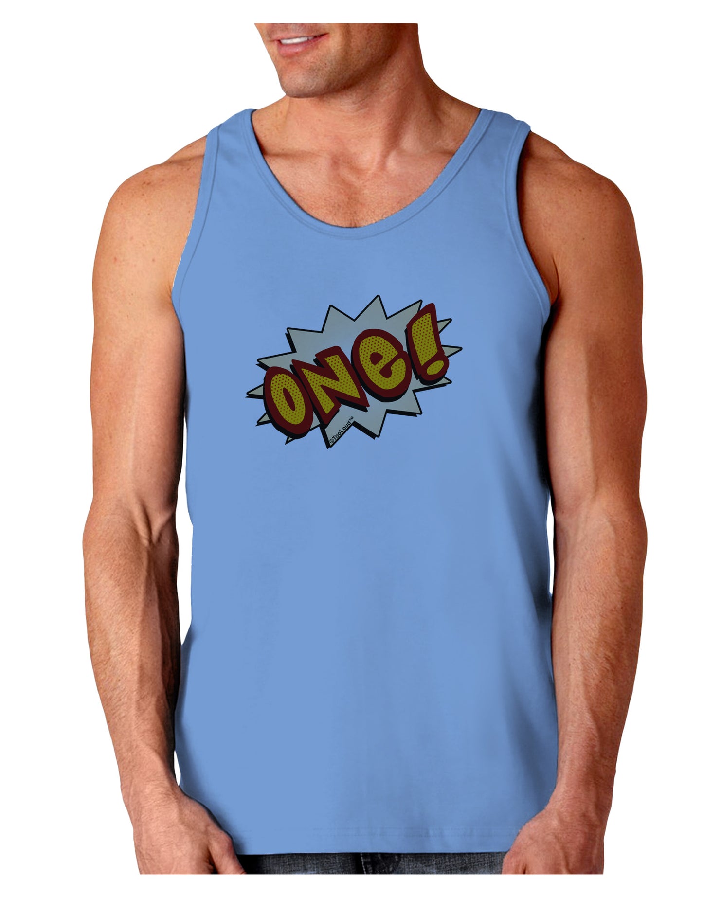 Onomatopoeia One Birthday Loose Tank Top-Loose Tank Top-TooLoud-CarolinaBlue-Small-Davson Sales