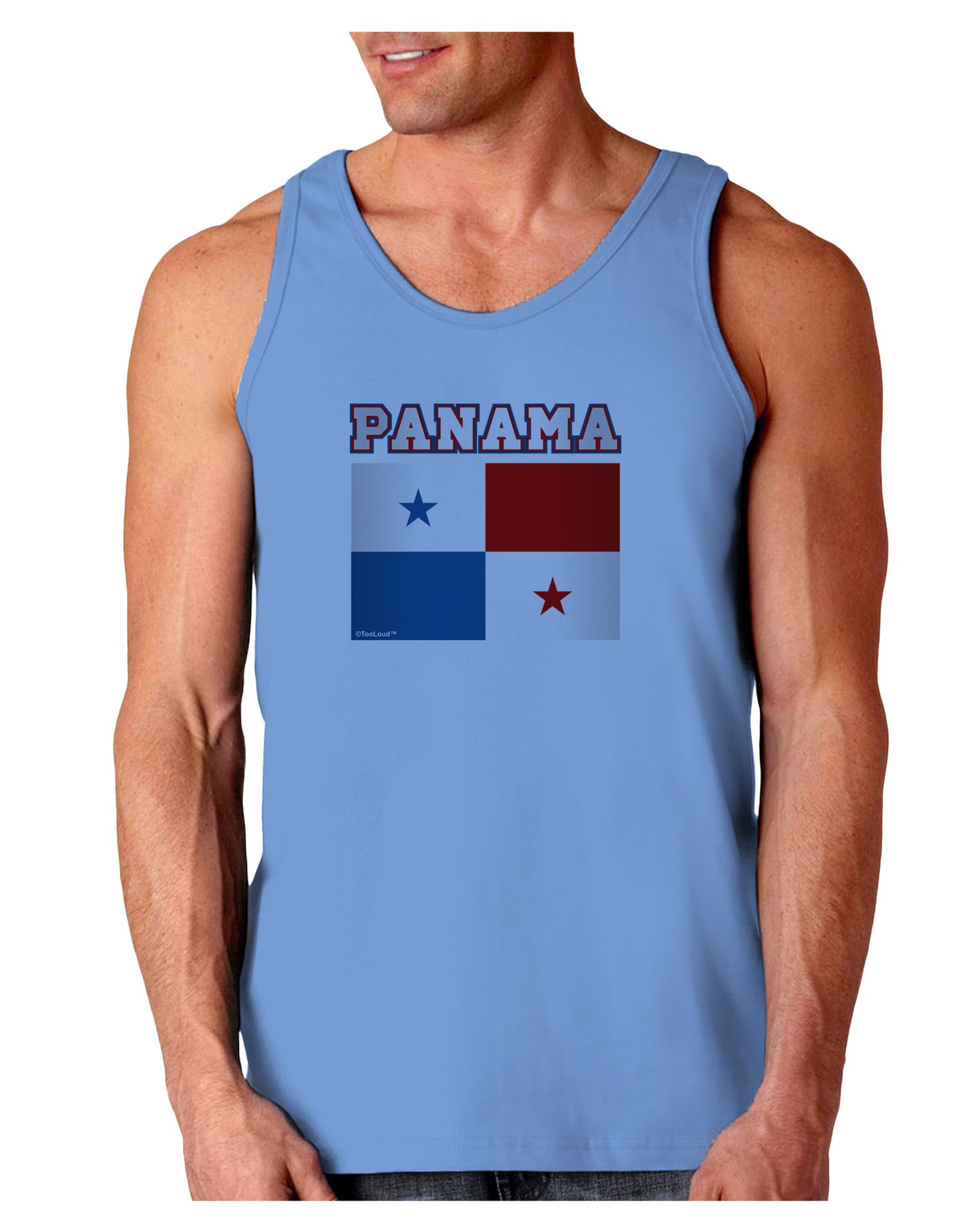 Panama Flag Loose Tank Top-Loose Tank Top-TooLoud-CarolinaBlue-Small-Davson Sales