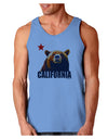 California Republic Design - Grizzly Bear and Star Loose Tank Top by TooLoud-Loose Tank Top-TooLoud-CarolinaBlue-Small-Davson Sales