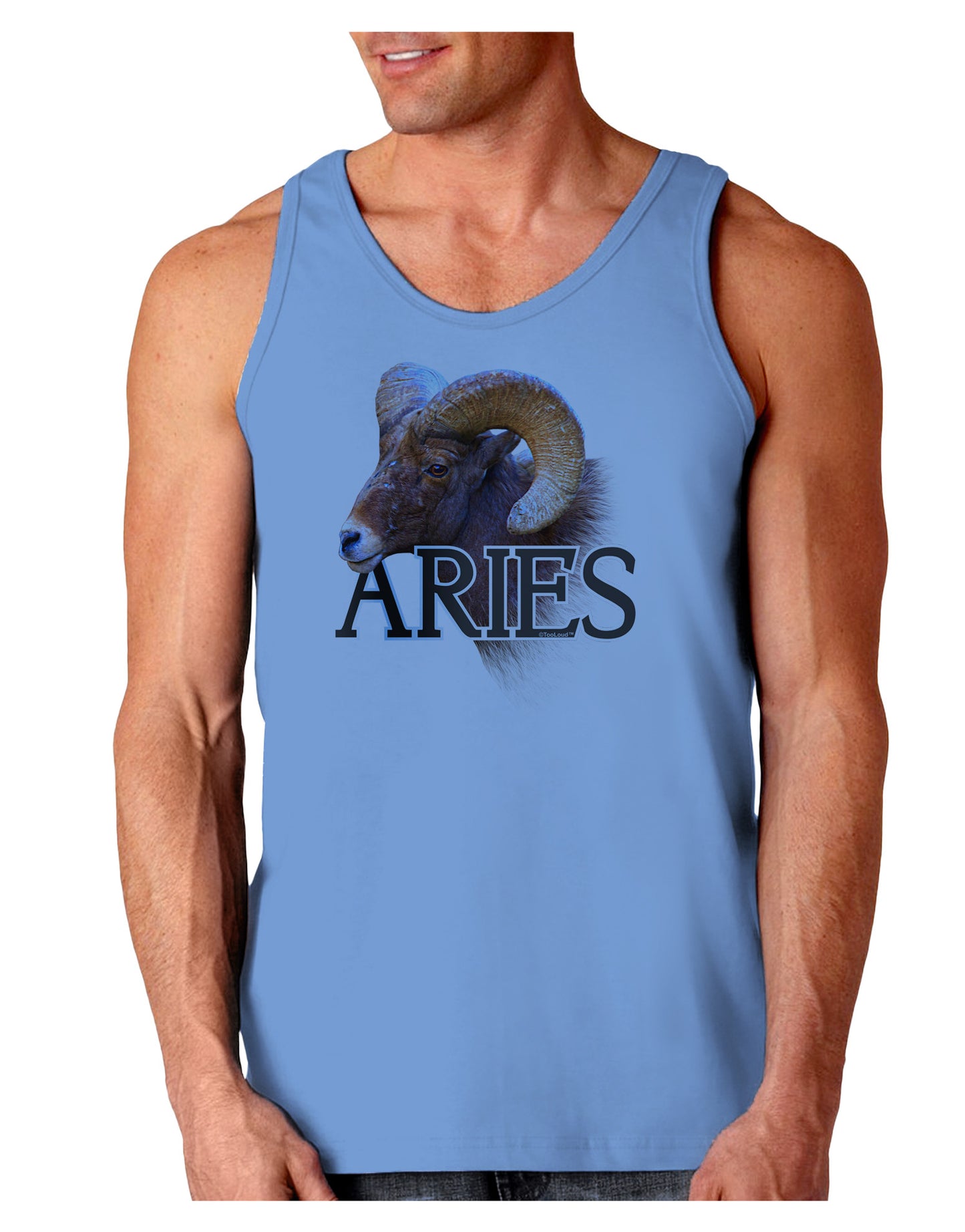 Majestic Aries Picture Loose Tank Top-Loose Tank Top-TooLoud-CarolinaBlue-Small-Davson Sales