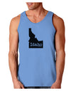 Idaho - United States Shape Loose Tank Top by TooLoud-Loose Tank Top-TooLoud-CarolinaBlue-Small-Davson Sales