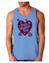 Happy Valentine's Day Romantic Hearts Loose Tank Top-Loose Tank Top-TooLoud-CarolinaBlue-Small-Davson Sales