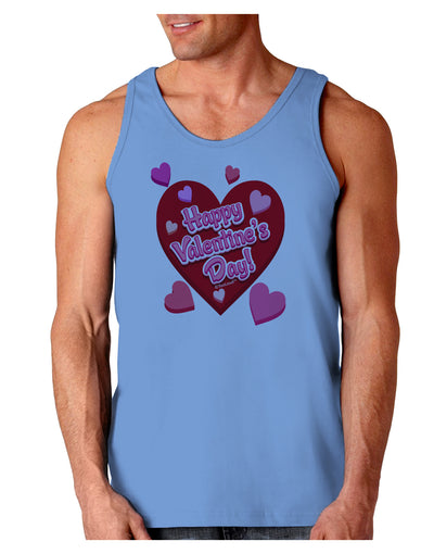 Happy Valentine's Day Romantic Hearts Loose Tank Top-Loose Tank Top-TooLoud-CarolinaBlue-Small-Davson Sales