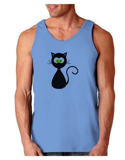 Black Cat Halloween Loose Tank Top-Loose Tank Top-TooLoud-CarolinaBlue-Small-Davson Sales