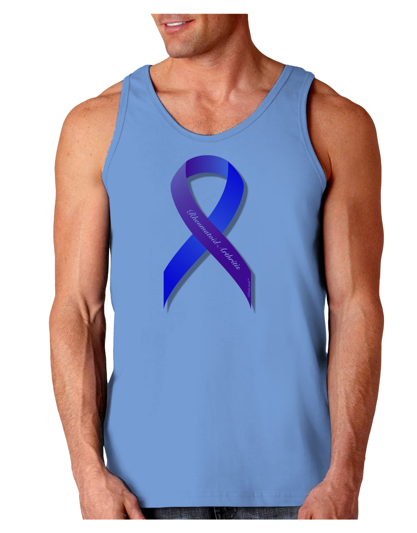 TooLoud Rheumatoid Arthritis Loose Tank Top-Mens-LooseTanktops-TooLoud-CarolinaBlue-Small-Davson Sales