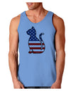 Patriotic Cat Design Loose Tank Top by TooLoud-Loose Tank Top-TooLoud-CarolinaBlue-Small-Davson Sales