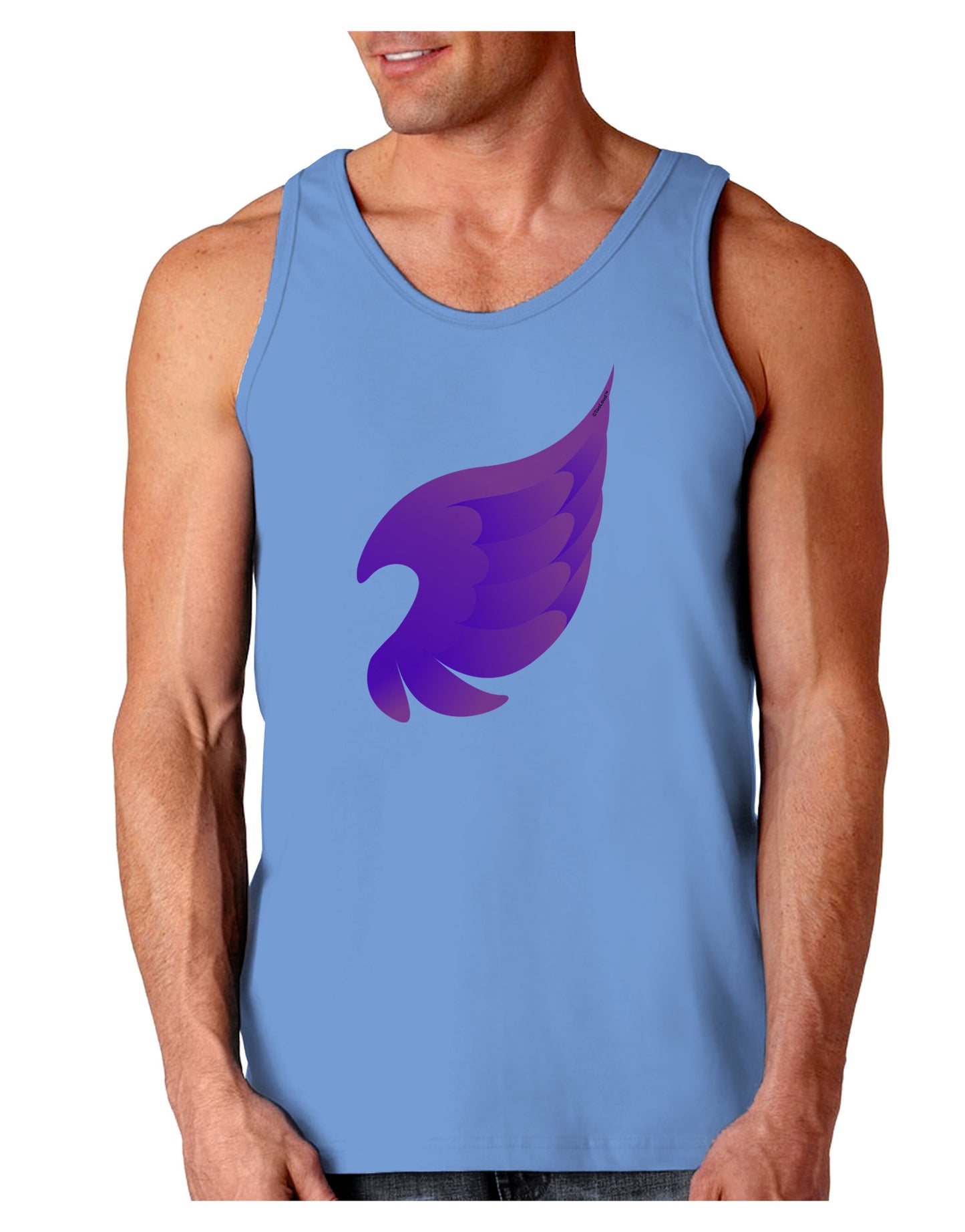 Cute Single Angel Wing Loose Tank Top-Loose Tank Top-TooLoud-CarolinaBlue-Small-Davson Sales
