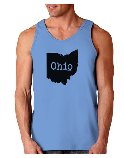 Ohio - United States Shape Loose Tank Top by TooLoud-Loose Tank Top-TooLoud-CarolinaBlue-Small-Davson Sales