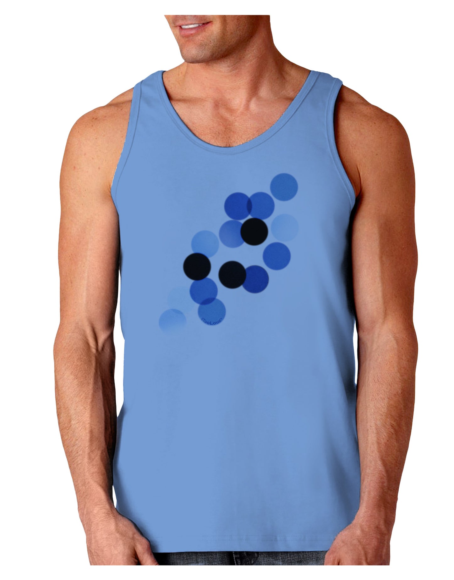 Inverted Bokeh Loose Tank Top by-Loose Tank Top-TooLoud-CarolinaBlue-Small-Davson Sales