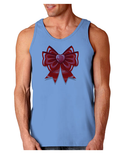 Valentine's Day Heart Bow Loose Tank Top-Loose Tank Top-TooLoud-CarolinaBlue-Small-Davson Sales