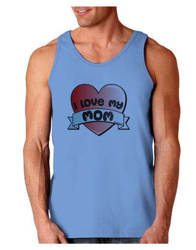 I Love My Mom - Heart Banner Design Loose Tank Top by TooLoud-Loose Tank Top-TooLoud-CarolinaBlue-Small-Davson Sales