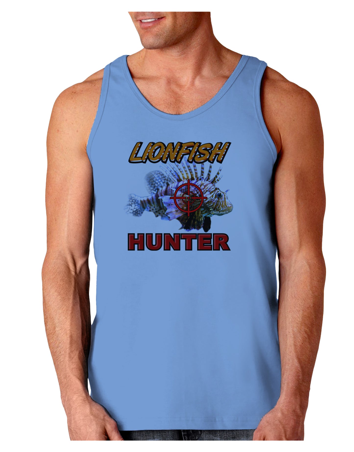 Lionfish Hunter Loose Tank Top-Loose Tank Top-TooLoud-CarolinaBlue-Small-Davson Sales