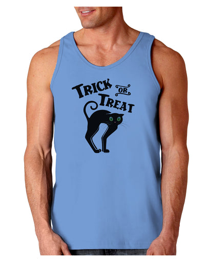 Trick or Treat Cute Black Cat Halloween Loose Tank Top-Loose Tank Top-TooLoud-CarolinaBlue-Small-Davson Sales