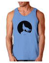 Wolf Howling at the Moon - Design #1 Loose Tank Top by TooLoud-Loose Tank Top-TooLoud-CarolinaBlue-Small-Davson Sales