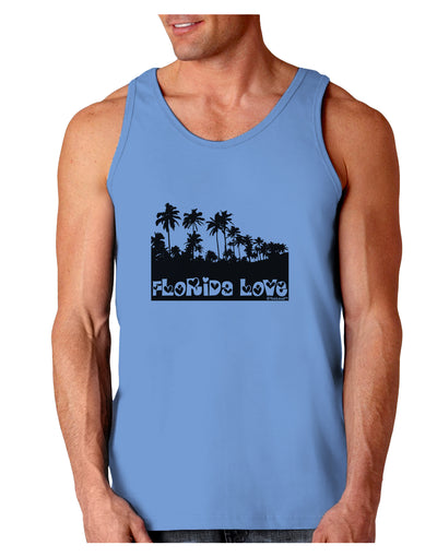 Florida Love - Palm Trees Cutout Design Loose Tank Top by TooLoud-Loose Tank Top-TooLoud-CarolinaBlue-Small-Davson Sales